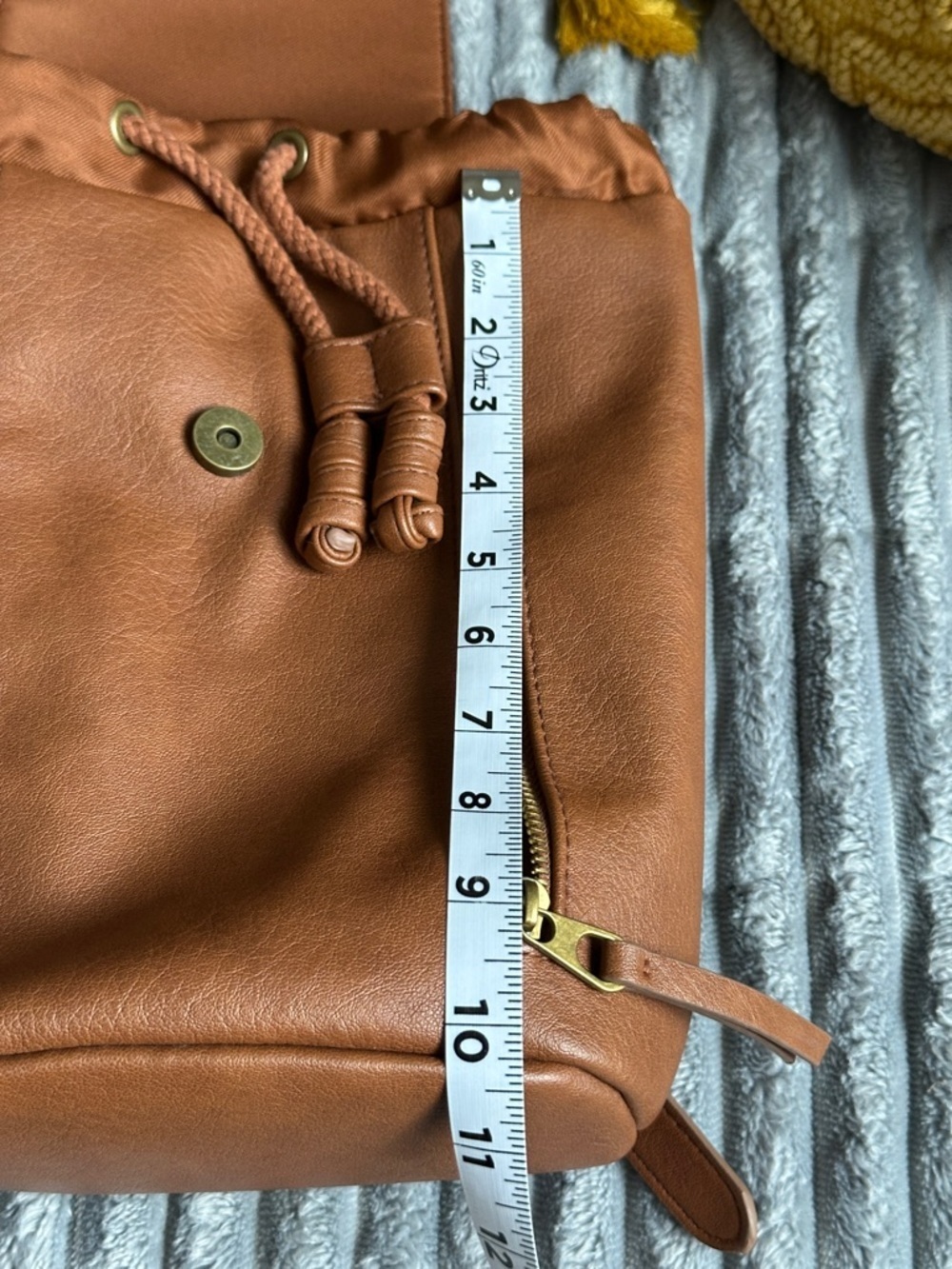Universal Thread Brown Faux Leather Backpack Purse - Picture 10 of 10